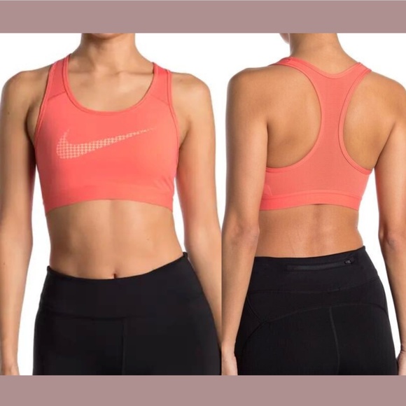 NEW Nike [ XS ] Swoosh‎ Iconoclash Sports Bra in Magic Ember/ Crimson Bliss - Picture 1 of 11